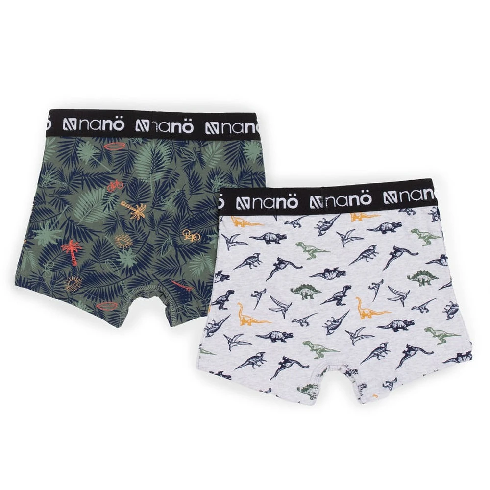 Ensemble de 2 Boxers Dinosaurs 2-12ans