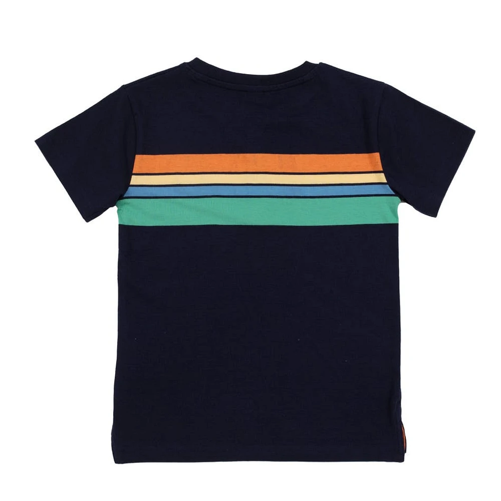 T-Shirt Henley Méditerranée 7-12ans