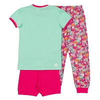 Flamingo 3pc Pajamas 12-24m