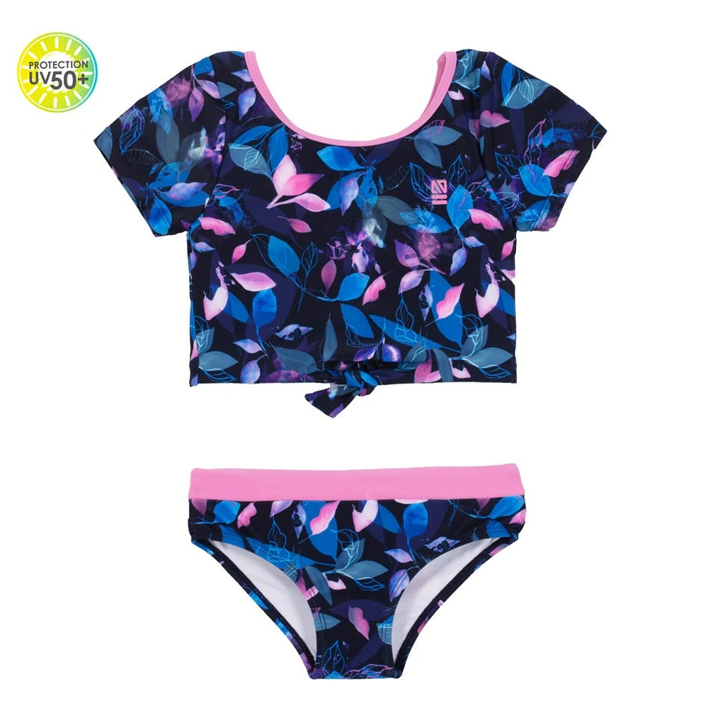 Bikini UV Noeud Feuilles 4-6ans