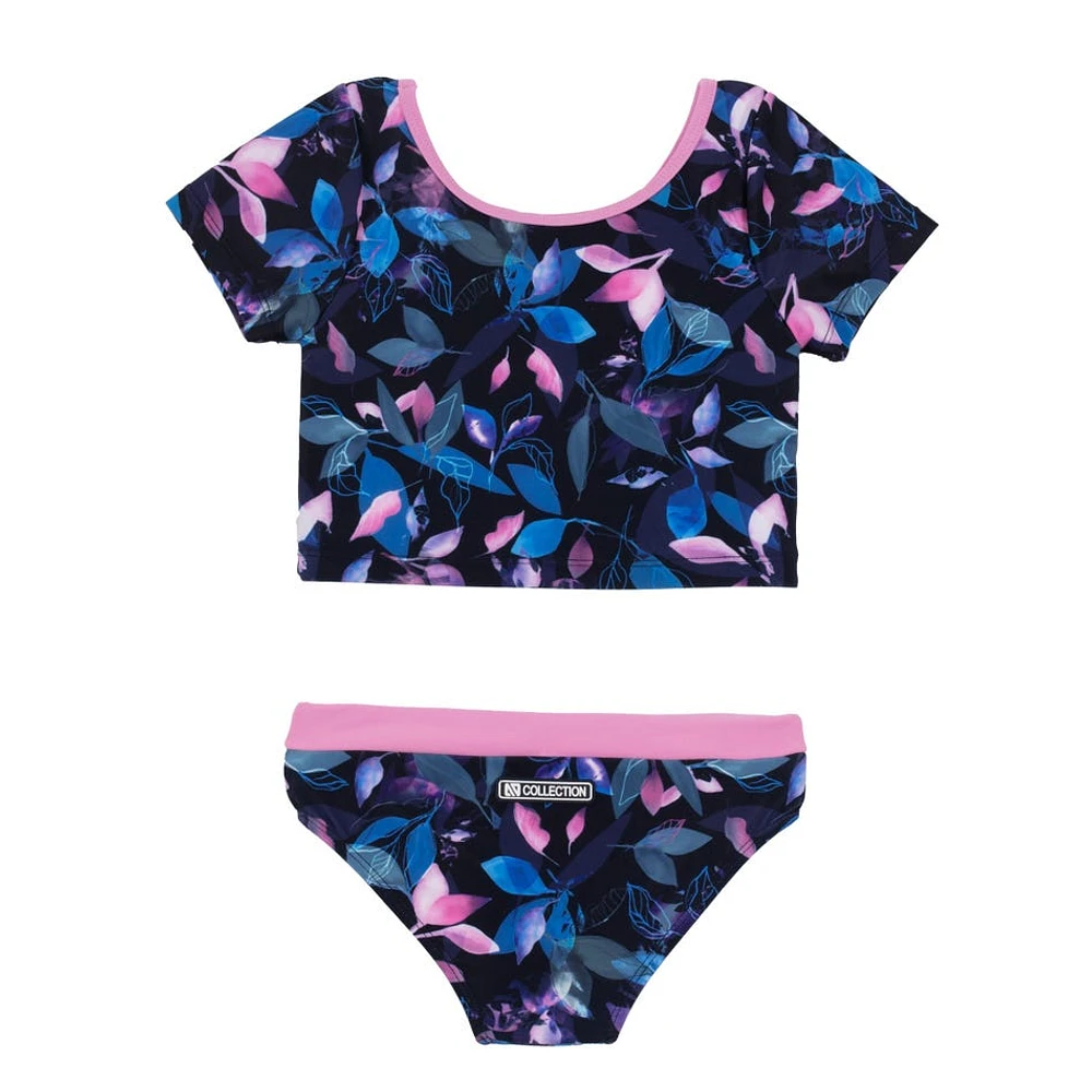 Bikini UV Noeud Feuilles 4-6ans