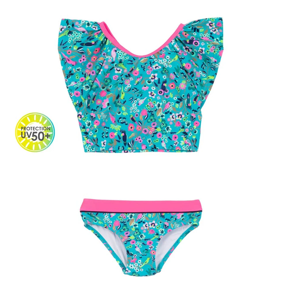 Bikini Volants UV Oiseaux 3-6ans