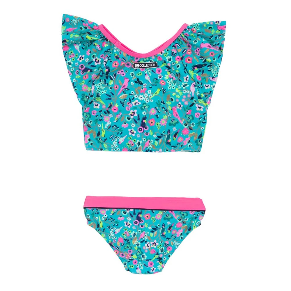 Bikini Volants UV Oiseaux 3-6ans