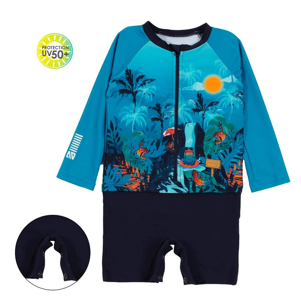 Frogs UV Long Sleeves Swimsuit 9-24m