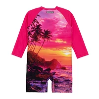 Beach UV Long Sleeves Swimsuit 2-4y