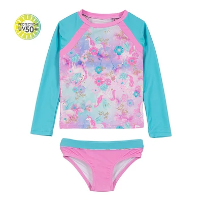 Unicorn 2pc UV Swimsuit 12-24