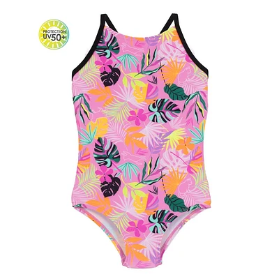 Maillot UV Hibiscus 3-6ans
