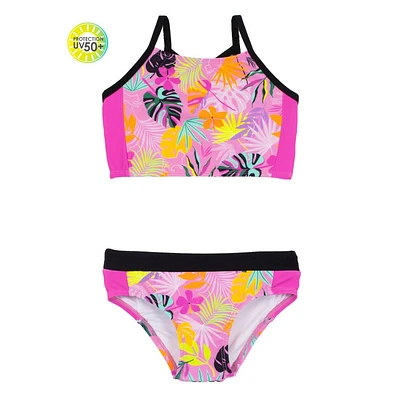 Bikini UV Hibiscus 4-6ans