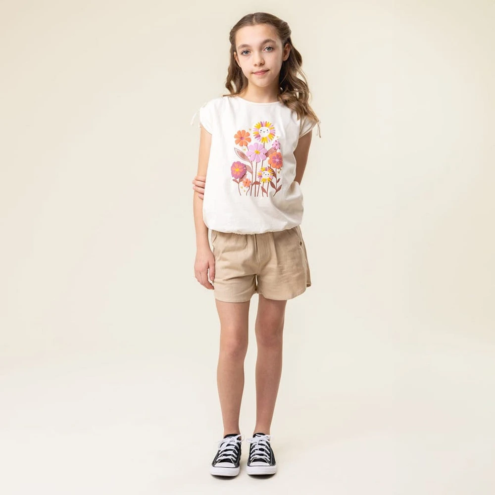 T-Shirt Fleurs Colibri 2-12ans