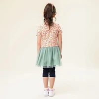 Ladybug Flower Dress 2-12y