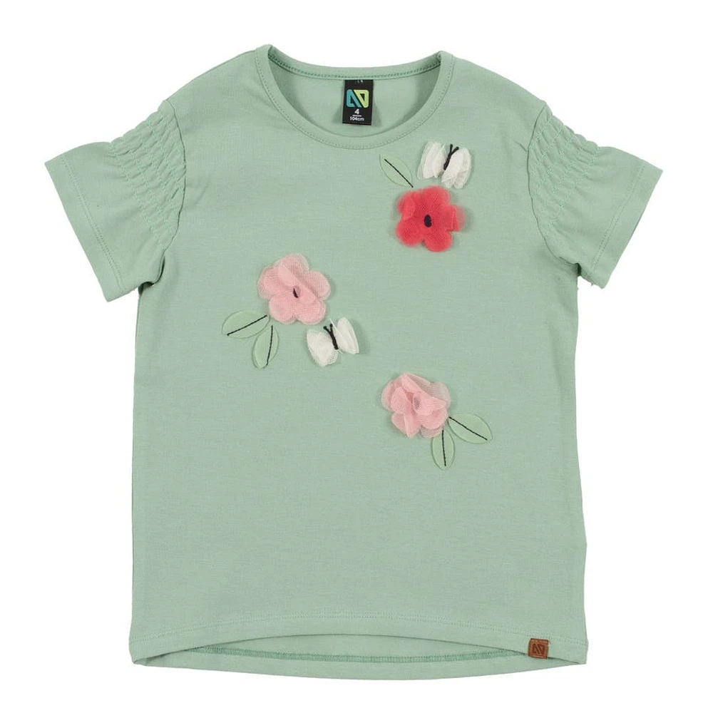 Ladybug Flower T-Shirt 2-12y