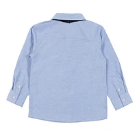 Chemise Manches Longues Cravate Bleue 2-12ans