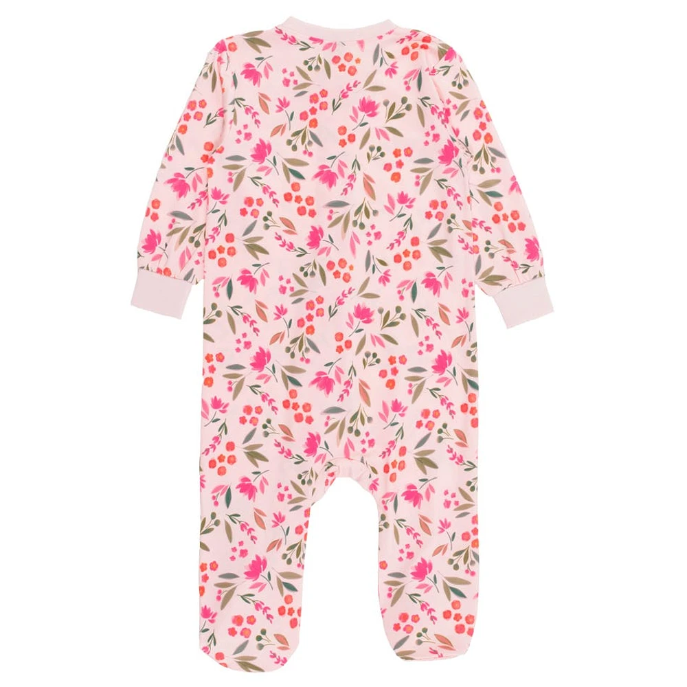 Flowers One Piece Pajamas 6-24m