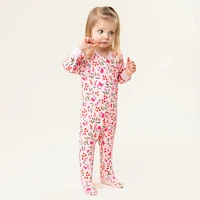 Flowers One Piece Pajamas 6-24m