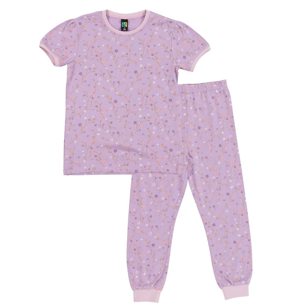 Pyjama Modal Fleurs 2-12ans