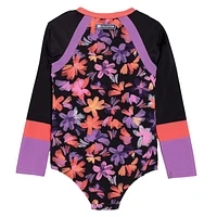 Bouquet Long Sleeves UV Swimsuit 4-14y