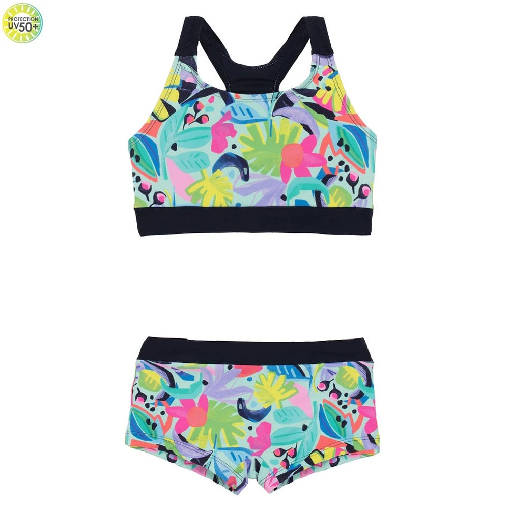 Tropical 2 Pieces Swimsuit 4-14y