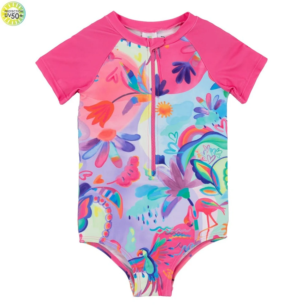 Flamingo UV Swimsuit 4-12y