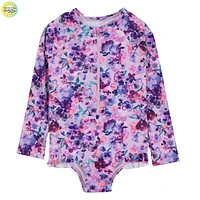 Blossom Long Sleeves UV Swimsuit 2-8y