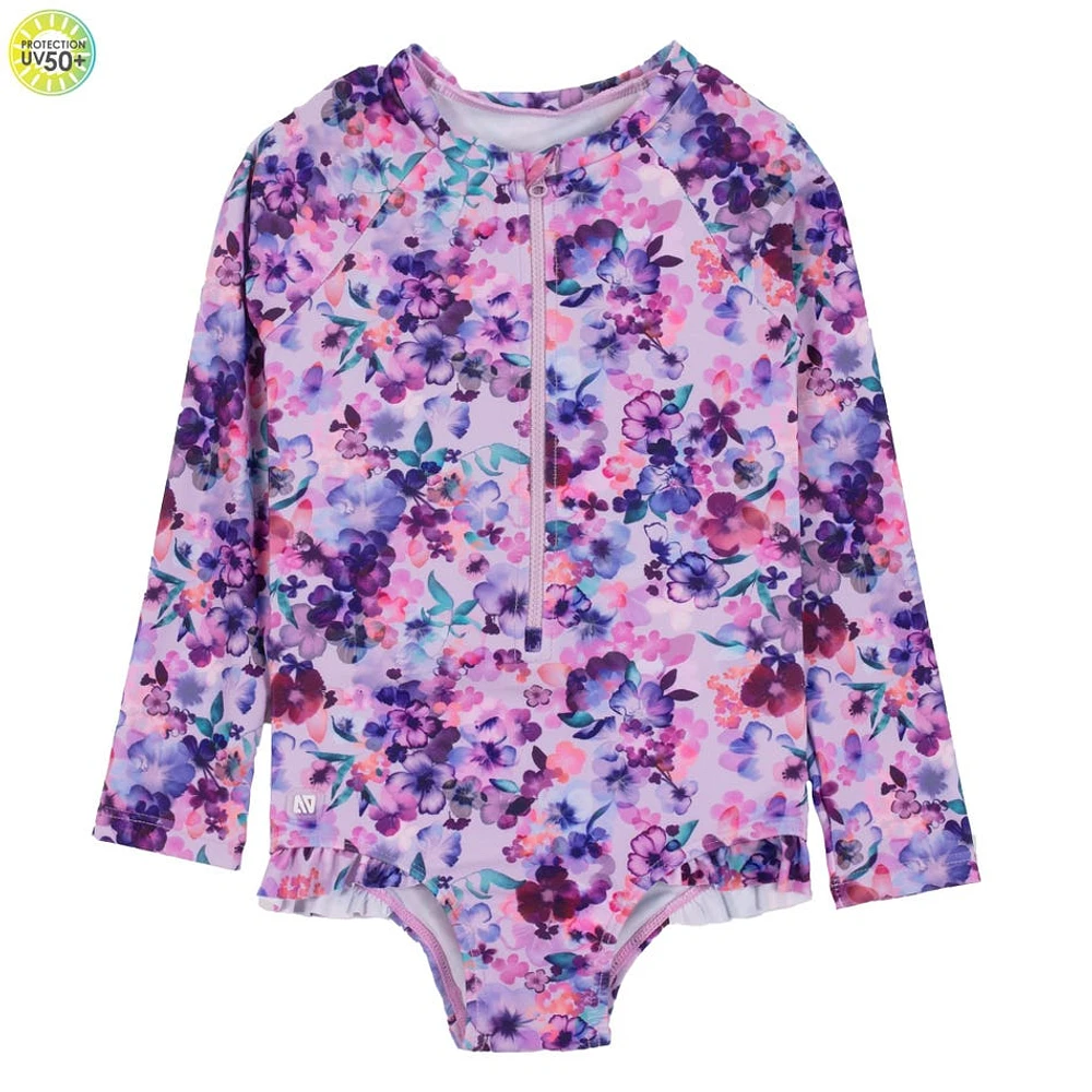 Maillot UV Manches Longues Floraison 2-8ans