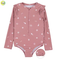 Seashells Long Sleeves UV Swimsuit 12-24m