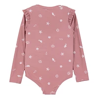 Seashells Long Sleeves UV Swimsuit 12-24m