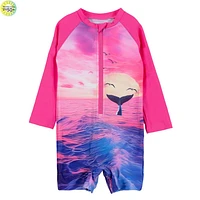 Whale Long Sleeves UV Swimsuit 6-24m