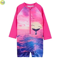 Whale Long Sleeves UV Swimsuit 2-4y