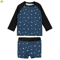 Birds UV Long Sleeves 2 Pieces Swimsuit 12-24m