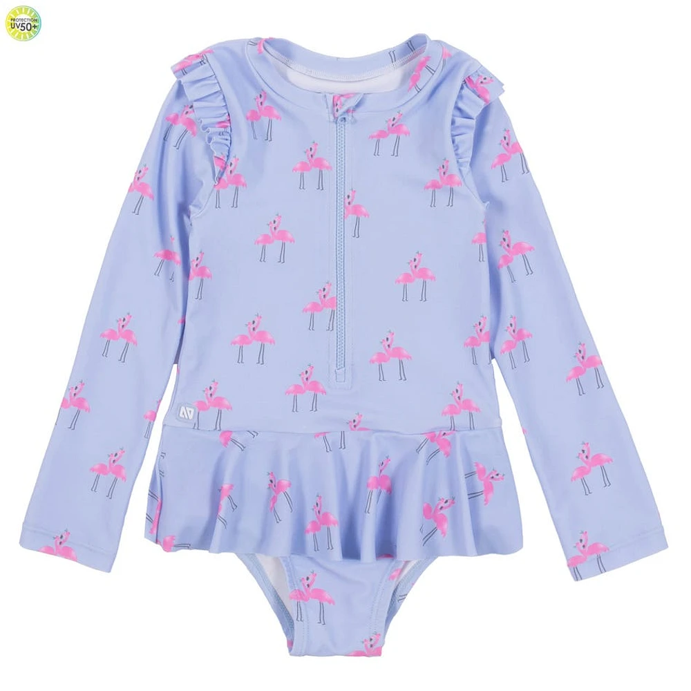 Flamingo UV Long Sleeves Swimsuit 2-6y