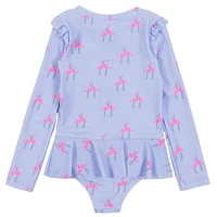 Flamingo UV Long Sleeves Swimsuit 2-6y