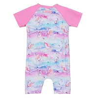 Unicorn UV Swimsuit 2-4y