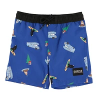 Camping AOP Swim Shorts 2-10y