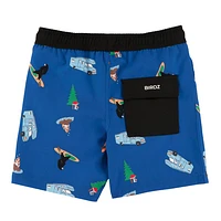 Camping AOP Swim Shorts 2-10y