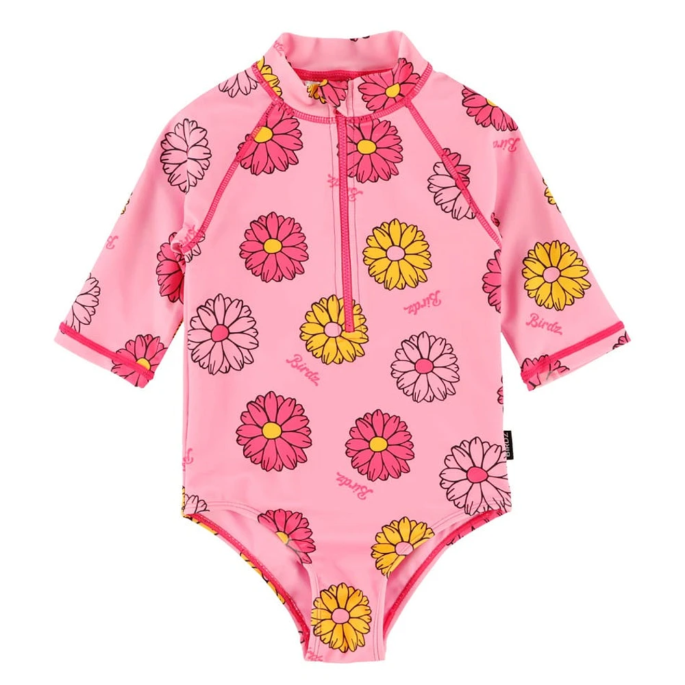 Flower AOP UV Swuimsuit 2-10y