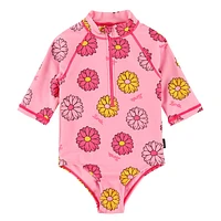 Flower AOP UV Swuimsuit 2-10y