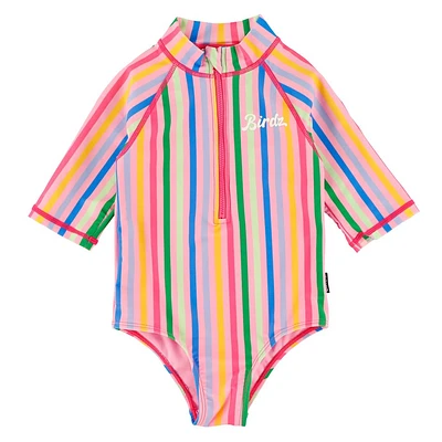 Stripe UV Swimsuit 2-10y