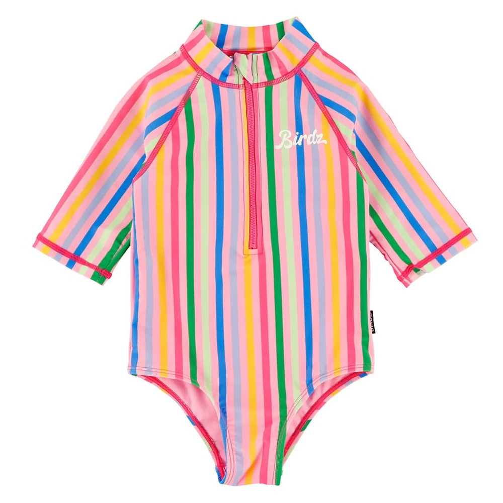 Stripe UV Swimsuit 2-10y