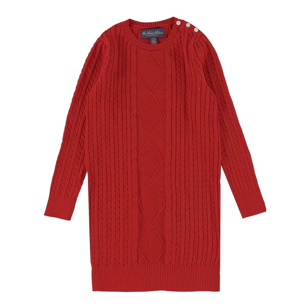 Girl Long Sleeves Sweater Dress Knit