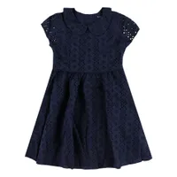 Short Sleeves Dress Woven 2-14y