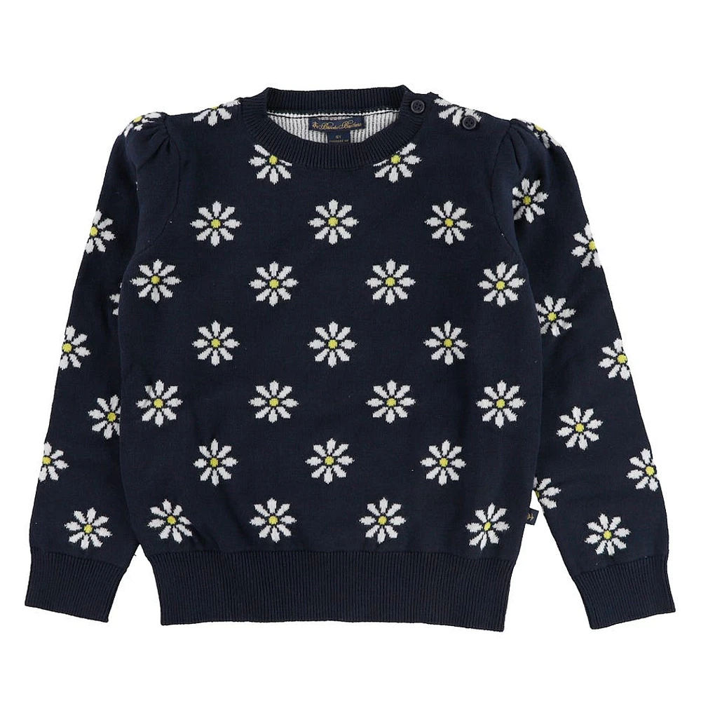 Pull Tricot Marguerites 2-14ans