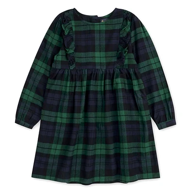 Plaid Flannel Ruffle Dress 214