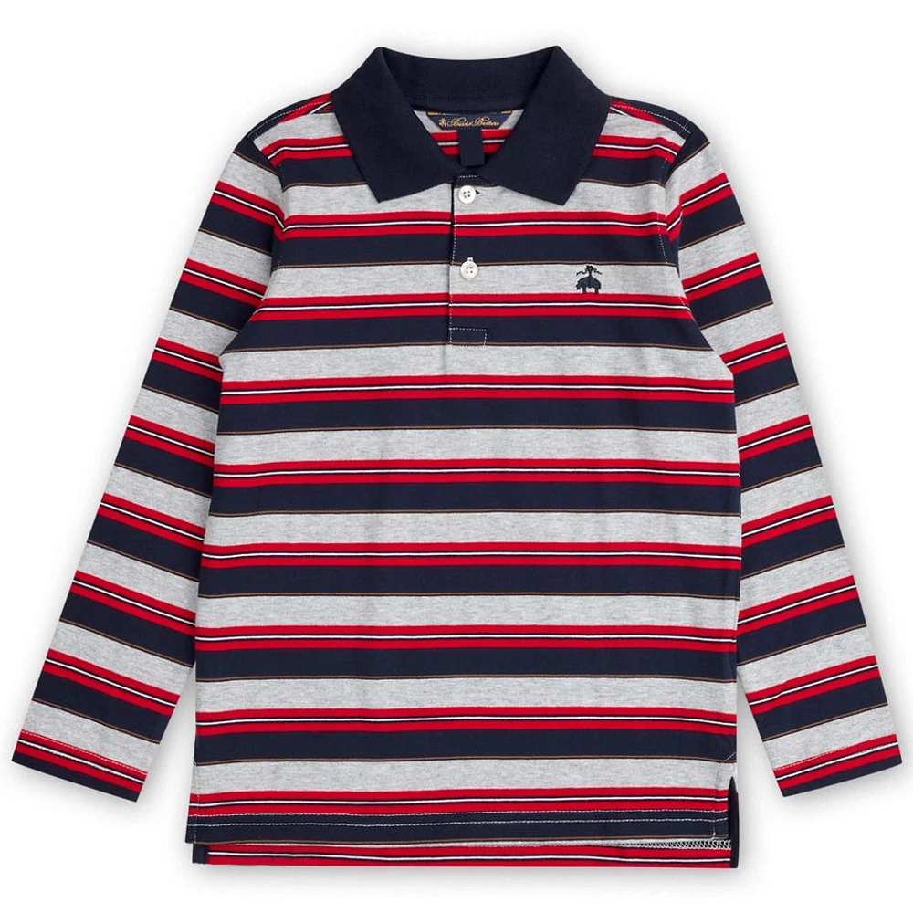 Striped LS Polo 2-14y