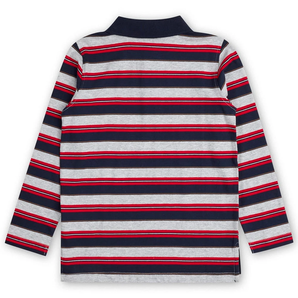 Striped LS Polo 2-14y