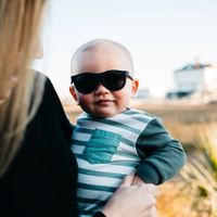 Black Navigator Sunglasses 0-2y