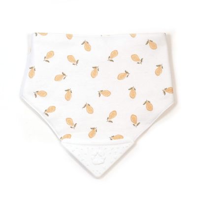 Teething Bib - Lemon Leaf