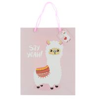 Gift Bag - Pink Llama