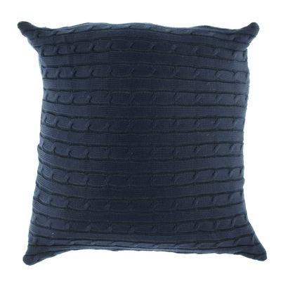 Knit Cushion - Navy