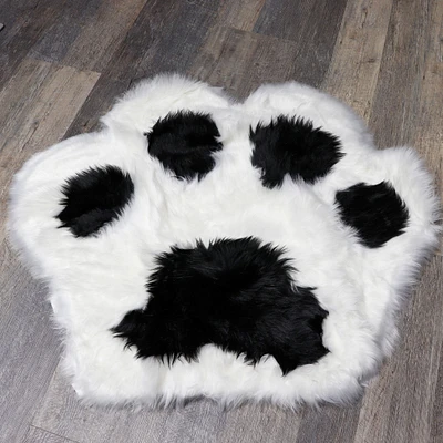 Tapis Fourrure Patte d'Ours - Blanc