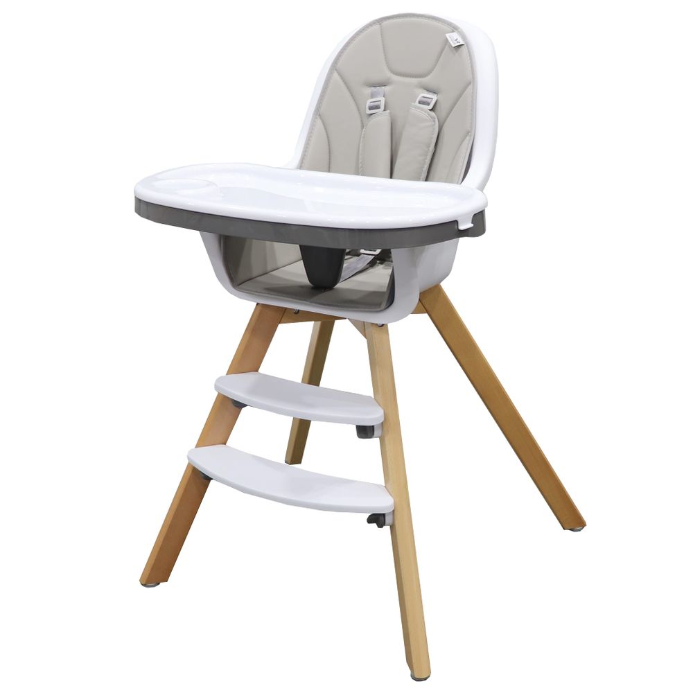 High Chair - White / Natural